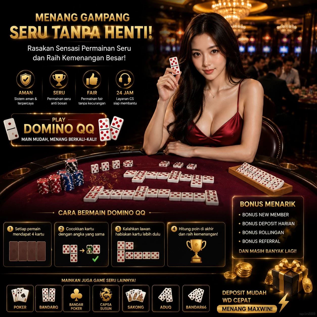 Apa Saja Jenis Aplikasi yang Tersedia di spin889